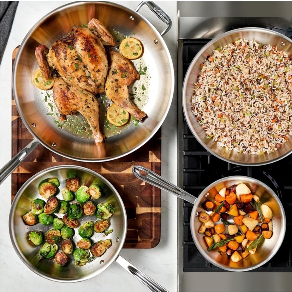 NEW ALL CLAD D3® Tri-Ply Stainless-Steel 8” 
Fry Pan - Picture 4 of 15